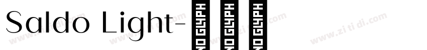Saldo Light字体转换